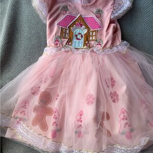 Taylor Pink Festive Embroidered Dress